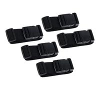 DOITOOL Sangles de Bagages Réglables avec Boucle en PP Noir, 5 Pièces, Légères et Faciles à Transporter, pour Valises de Voyage et Rangement Compact
