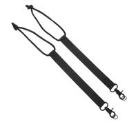 DOITOOL Sangles de Fixation de Snowboard en Nylon Noir, Lot de 2 Pièces 19,5 Cm, Ajustables et Sécurisées pour Chaussures de Ski, Ski en Station