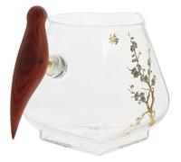 DOITOOL Saucière avec Poignée Bois Massif Verseur Goutte pour Sauce Condiment Vinaigrette et Jus Ustensile de Cuisine Polyvalent pour Maison et Restaurant