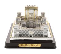 DOITOOL Sculpture du Temple de Jérusalem en Résine Détaillée, Modèle Décor Religieux Précis, Ornement de Foi pour Décoration Intérieure Salon, Bureau D’église et Jardin, Pièce Unique