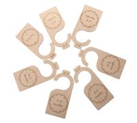 DOITOOL Séparateurs de Garde-robe en Bois de Tilleul 7 Pièces pour Vêtements de Bébé, Surface Lisse, pour Portants et Magasins de Vêtements