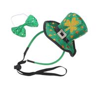DOITOOL Serrage-tête Haut-de-forme Mini Trèfle Vert avec Nœud, 2 Pièces, Accessoires Légers et Confortables Saint-patrick, Couvre-chefs Festifs pour Fête Irlandaise et Déguisement