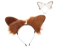 DOITOOL Serrage-tête Oreilles de Chien Pliable en Peluche Confortable et Léger pour Femmes, pour Cosplay et Fêtes Oreilles D'animaux Adorables