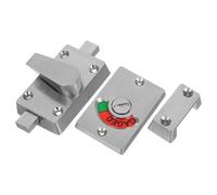 DOITOOL Serrure Porte Toilettes Publiques avec Indicateur Occupé Vacant Loquet Inox Facile Installation pour Cabine Sanitaire Gestion Hygiène Lieux Publics