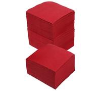 DOITOOL Serviettes en Papier Rouges Élégantes 150 Pièces pour Cocktails Douces et Jetables, pour Restaurants Occidentaux et Fêtes de Vin