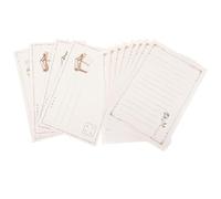 DOITOOL Set de 2 Papiers à Lettres Vintage Décoratifs Blancs, Papier Pratique à Écriture Lisse pour Correspondance Créative et Tri de Notes