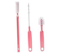 DOITOOL Set de 3 Brosses de Nettoyage pour Tasse et Paille Goupillon Flexible en Nylon et ABS Brosse à Bouteille Multifonction pour Eau Lait et Biberon la Cuisine et Nettoyage