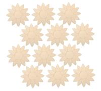 DOITOOL Set de Découpes Bois Brutes Tournesol pour DIY Décoration Suspendue avec Rubans et Corde Jute Supports Créatifs pour Peinture et Bricolage Familial