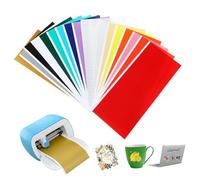 DOITOOL Set de Films Vinyle Adhésifs Permanents PVC Auto-adhésifs pour Bricolage Autocollants Décoratifs Colorés pour Murs Voitures Ordinateurs Portables Intérieur et Extérieur