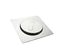 DOITOOL Siphon de Sol Carré en Acier Inoxydable Argenté Système Anti-odeur et Drainage Facile, pour Salle de Bain et Sous-sol