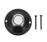 DOITOOL Sonnette Filaire Compacte Ronde en Métal Massif Mini Bouton de Sonnette Électrique Veilleuse Intégrée Installation sans Outil Compatible Usage Intérieur et Extérieur pour