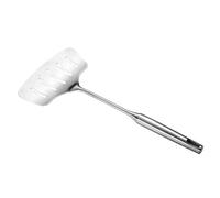 DOITOOL Spatule à Poisson Ajourée en Acier Inoxydable Argentée, Outil Cuisine Large pour Retourner et Transférer, Forme Spécialement Conçue pour Pizza et Poisson