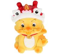 DOITOOL Statue de Dragon Chinois Résine Décorative pour Bureau et Maison Figurine Artisanale Nouvelle Année Ornement Feng Shui Symbolisant Richesse et Prospérité Décoration de Table