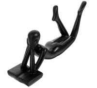 DOITOOL Statue Penseur en Résine 20 Cm Sculpture Abstraite Minimaliste pour Décoration Salon et Bureau - Cadeau pour Lecteurs