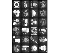 DOITOOL Stickers Muraux Déco Carrelage Rétro 10x10 Cm Autocollants Adhésifs Imperméables Cuisine Salle De Bain Maison Lot De 24 Pièces Long Terme