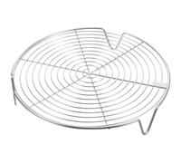 DOITOOL Support à Pâte à Pizza en Acier Inoxydable Argenté Design à Trois Pieds pour Autocuiseur et Cuiseur à Riz, pour Pique-niques et Cuisson Polyvalente