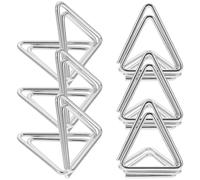 DOITOOL Support Cartes de Table Triangulaire en Métal Doré Créatif 6 Pièces Support Décoratif pour Carte de Mariage et Numéro de Table pour Décoration Mariage