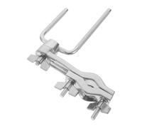 DOITOOL Support de Cloche à Vache en U pour Batterie, Pince Métal Noir | Fixation Polyvalente, Prise Sûre et Réglage Rapide, pour Racks de Batterie, Cours et Scènes Live