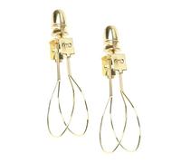 DOITOOL Support de Lampe Clip en Alliage Doré Lot de 2 Adaptateurs d'Abat-Jour pour Clips d'Ampoule Accessoires pour Lampe de Bureau Compatibles Fixation Stable et Pratique