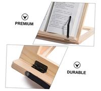 DOITOOL Support de Lecture Pliable Bois pour Étudiants et Porte Compact et Portable Rangement Bibliothèque Pratique pour Bureau et Lit Multifonction et Espace Économique