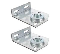 DOITOOL Support de Palier Central pour Porte de Garage 2 Pièces en Métal Robuste Trou Central de 25,4 Mm, Kit de Roulement et Support D’ancrage pour Ressort de Torsion, Réparation Porte