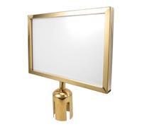 DOITOOL Support de Panneau de Poteau en Acier Inoxydable A4 pour Présentoir d'Affiches et Panneaux de Bienvenue les Couloirs et Garages