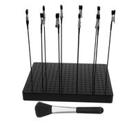 DOITOOL Support de Peinture pour Maquettes avec Pince Crocodile Flexible et Brosse de Nettoyage Ensemble Complet pour Aérographe et Projets de Modélisme