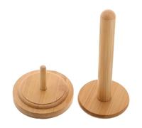 DOITOOL Support de Pelote Bois Rotatif avec Dérouleur Intégré Porte-Bobine Portable pour Tricot et Crochet Organisation Anti-enchevêtrement pour Rangement Fil Couture