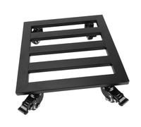 DOITOOL Support de Pot de Fleurs à roulettes Métal Noir Plateau Mobile Solide pour Plantes Lourd Chariot Pratique pour Intérieur et Extérieur Stationnaire et Facile à Déplacer