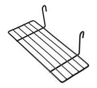 DOITOOL Support de Rangement en Fil Métallique 25 X 10 CM, Étagère Droite pour Panneau Grillagé, Empilable et Suspendue, Organise la Cuisine et Salle de Bain