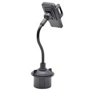 DOITOOL Support de Téléphone pour Porte-gobelet Voiture en Plastique Noir Bras Long, Protège Téléphone et Assure Conduite Sécurisée Pendant la Conduite