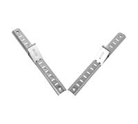 DOITOOL Support D'étagère de Réfrigérateur et Congélateur en Acier Inoxydable 20 Cm, Barre de Cadre Solide, Séparateur Métallique Multifonction Cuisine, Lot 2 Pièces, Usage Réfrigérateur