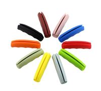 DOITOOL Support en Silicone Multifonction pour Porte-paquet de Courses, Lot de 6 Pièces, Forme Poisson, Anti-glisse et Réduit la Douleur la Main, Achats Couleur Aléatoire