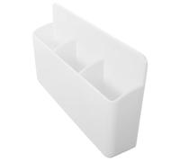 DOITOOL Support Mural pour Télécommande 3 Compartiments Blanc avec Adhésif Puissant, Boîte de Rangement Murale pour Téléviseur, Climatisation et Ventilateur, Organiseur Pratique pour