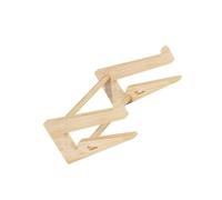 DOITOOL Support Ordinateur Portable Bois Massif Rehaussé Ergonomique Rack de Rangement pour Bureau Compatible Prévention Tension Cervicale et Dorsale Usage Maison et Bureau