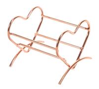 DOITOOL Support pour Éponges de Maquillage de Cœur, Séchoir Compact pour Blender et Bouffée, Étagère Rose Doré, Gain de Place pour Rangement Cosmétique, Accessoire Pratique pour Salle