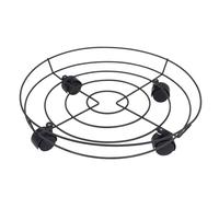 DOITOOL Support pour Pots de Fleurs à Poulie 40 Cm Cadre en Fer, Base Mobile pour Plantes D’intérieur et Extérieur, Support Robuste pour Déplacer Facilement Jardinières Lourdes