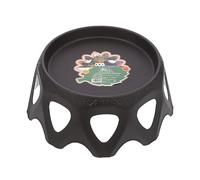 DOITOOL Support pour Pots de Fleurs Ajouré en Bois Profond Café Étagère Basse Pratique pour Balcon Présentoir de Rangement pour Pots de Fleurs Intérieur et Extérieur