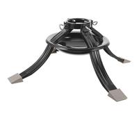 DOITOOL Support pour Sapin de Noël Naturel : Base Circulaire réglable - Support en métal Vert Rustique - de Sol pour sapins de Noël naturels et Frais