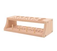 DOITOOL Support Rangement Bois pour Outils de Maroquinerie Porte-outils Artisanal avec Emplacements Rack de Stockage Polyvalent pour Atelier Cuir Organiseur de Bureau pour Poinçons et