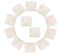 DOITOOL Supports de Serrage-Câble Auto-Adhésifs 20X20Mm en ABS Blanc 500 Pièces Bases Trou pour Vis Fixation Solide pour Gestion de Câbles Domestique et Professionnelle