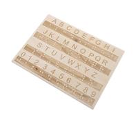 DOITOOL Tableau Alphabet Braille en Bois Couleur Aléatoire Planche à Tracer Lettres Outil Éducatif Tactile Interactif pour Débutants pour Garçon et Filles et Adultes