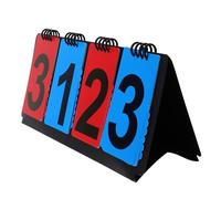DOITOOL Tableau de Score Sportif Portable à Bascule 4 Chiffres en PVC et Acier Inoxydable, Affichage Clair pour Basketball, Tennis et Football, Accessoire Professionnel pour Compétitions