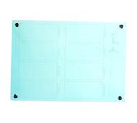 DOITOOL tableau d'écriture magnétique gomme sèche mini tableau blanc copain dirigé petit note Carte de réfrigérateur magnétique planche à effacer à sec Acrylique Colorful