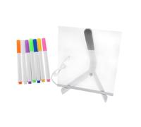 DOITOOL Tableau Lumineux LED pour Garçon Fille avec Stylos Colorés Tableau Écriture Portable avec Effacement Rapide et Technologie LED Oculaire pour Maison École et Voyage