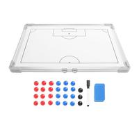 DOITOOL Tableau Magnétique de Football Cadre en Aluminium, Panneau D’entraînement Mural pour Entraîneurs, Outil Portable pour Stratégie et Entraînement Sportif