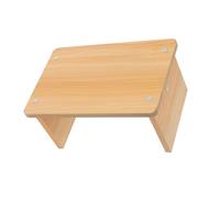 DOITOOL Tabouret Bois Massif pour Bureau Marchepied Stable et Léger sous Bureau Ergonomique pour Soulager Jambes Fatiguées Usage Quotidien