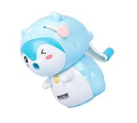 DOITOOL Taille-Crayons Manuel en Plastique Bleu Design Animal Mignon Renard Compact et Antidérapant pour Fournitures Scolaires et Bureau Taille-Crayons Portable pour Élèves et