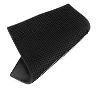 DOITOOL Tapis Antidérapant en Pvc pour Tondeuse à Cheveux et Barbe, Organiseur de Poste de Coiffure Noir, Améliore L'efficacité au Salon de Coiffure et Espace de Travail