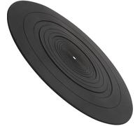 DOITOOL Tapis de Platine Vinyle en Silicone pour Protection et Stabilisation D'accessoires de Tourne-disque Vinyle Noir